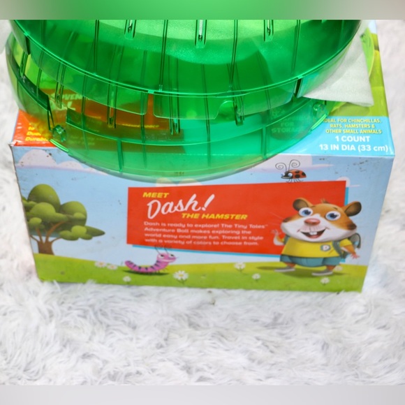 All Living Things Tiny Tales 13" Small Pet Exercise BALL - Picture 3 of 9